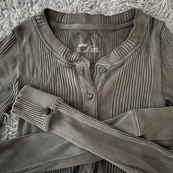 Aerie Waffle Rib Long Sleeve 💕 - Picture 2 of 4